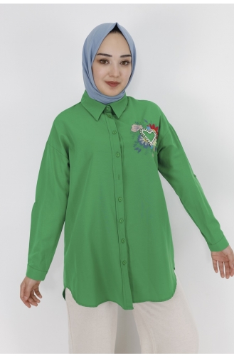 قميص أخضر حشيشي 23173-02