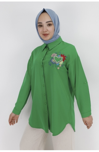 قميص أخضر حشيشي 23173-02
