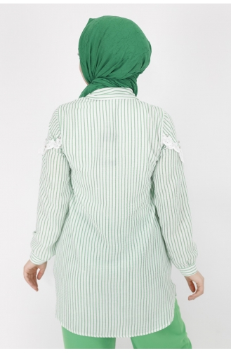 Green Overhemdblouse 10316-03