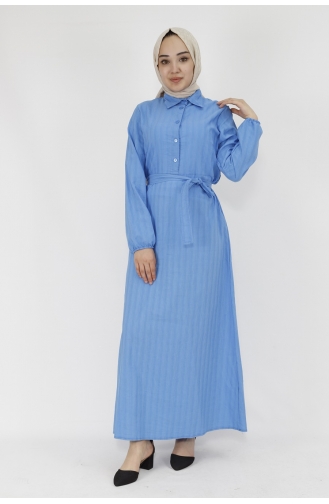 Blue Hijab Dress 71097-01