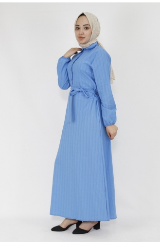 Blue Hijab Dress 71097-01