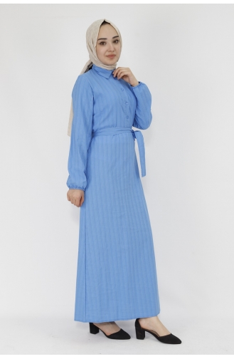Blue Hijab Dress 71097-01