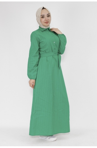 Green Hijab Dress 71097-02