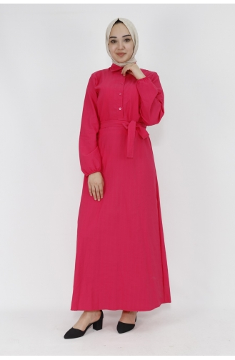 Fuchsia Hijab Dress 71097-03