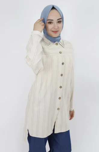 Beige Hemd 8770-01