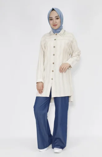 Beige Hemd 8770-01