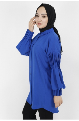 Saxon blue Overhemdblouse 10041-02