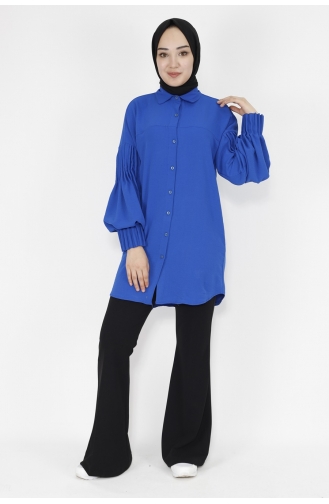 Saxon blue Overhemdblouse 10041-02