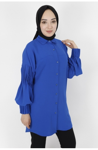 Saxon blue Overhemdblouse 10041-02