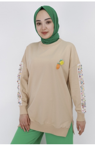 Beige Pulli 23009-01