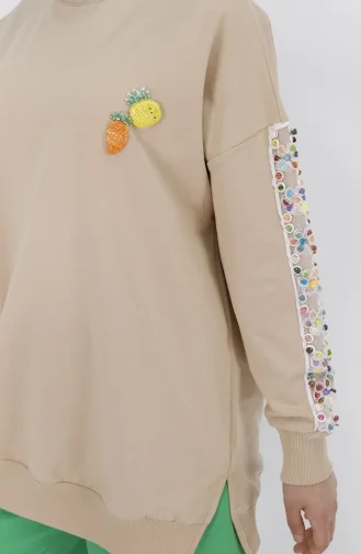 Sweatshirt Beige 23009-01