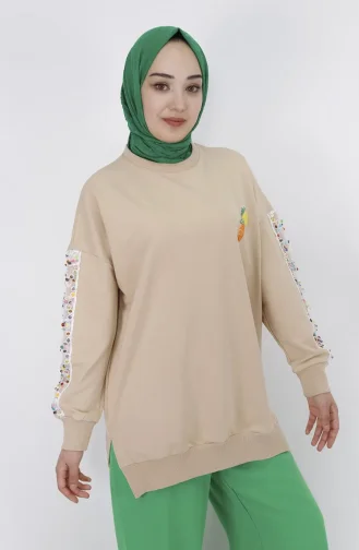 Sweatshirt Beige 23009-01