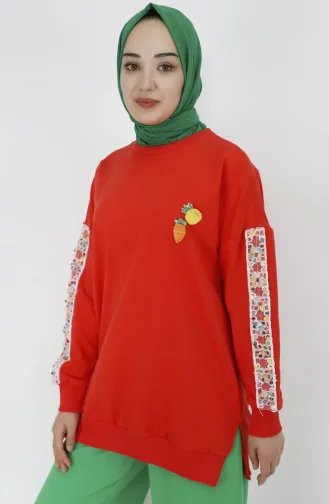 Orange Sweatshirt 23009-04