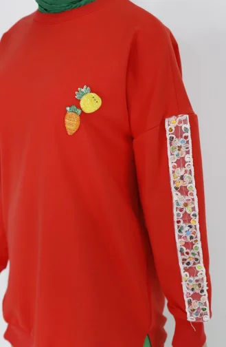 Orange Sweatshirt 23009-04