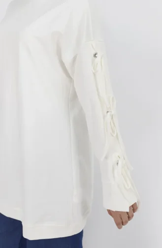 Sweatshirt Blanc 71106-03