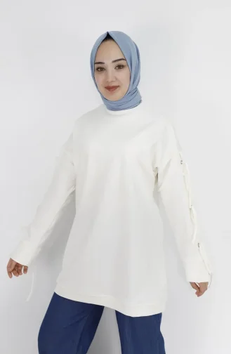 Sweatshirt Blanc 71106-03