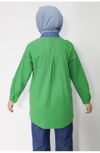 قميص أخضر حشيشي 23169-02
