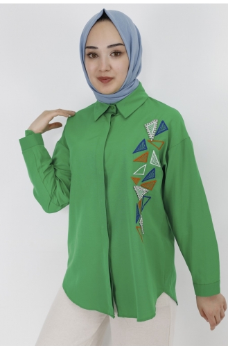 Green Overhemdblouse 23167-02