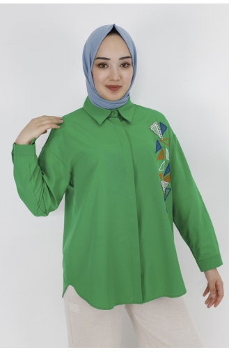 Green Overhemdblouse 23167-02