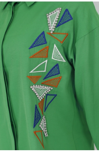 قميص أخضر حشيشي 23167-02