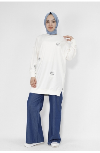 Ecru Sweatshirt 10225-03