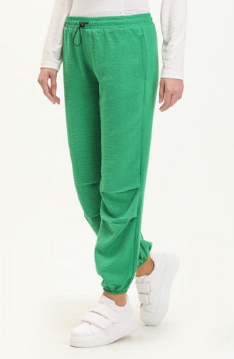 Pantalon en Lin 5107-02 Vert 5107-02