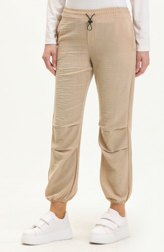 Side Pocket Linen Trousers 5107-04 Stone 5107-04