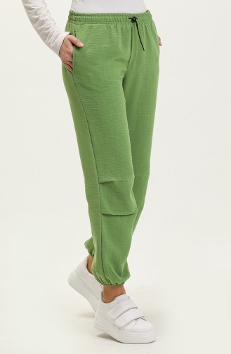 Pantalon en Lin 5107-05 Vert Noisette  5107-05