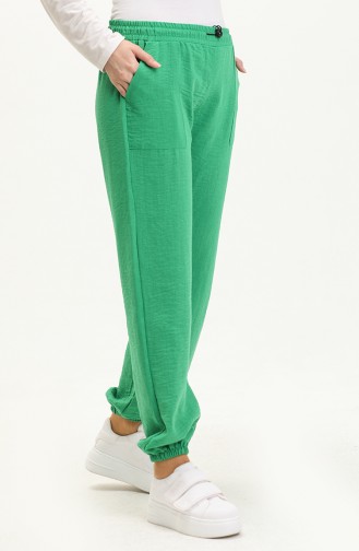 Pantalon en Lin 5108-02 Vert 5108-02