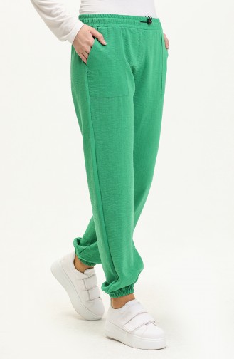 Pantalon en Lin 5108-02 Vert 5108-02