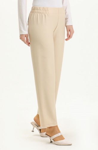 Elastic Waist Pants 1983L-03 Cream 1983L-03