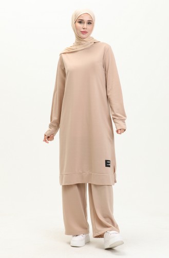 Two Yarn Two Piece Suit 0044-03 Stone 0044-03