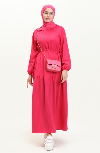 Fuchsia İslamitische Jurk 4333-04