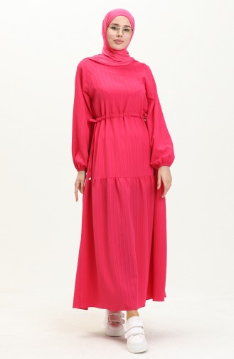 Fuchsia İslamitische Jurk 4333-04