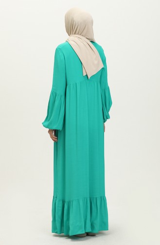Gerafftes Kleid 1866-02 Grün 1866-02
