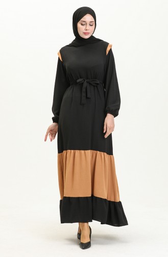 Black İslamitische Jurk 0040-02