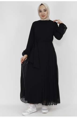 Schwarz Hijab Kleider 29871-01