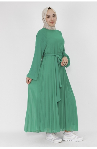 Green Hijab Dress 29871-02