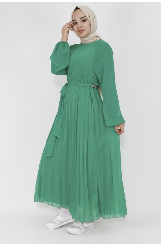 Green Hijab Dress 29871-02