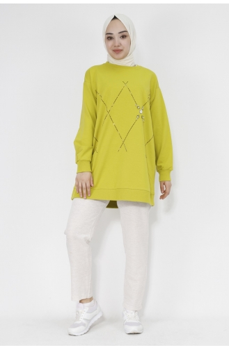 Oil Green Sweatshirt 2196-01