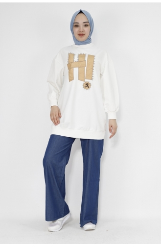 Sweatshirt Blanc 71102-03