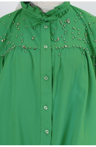 Green Overhemdblouse 7120-01