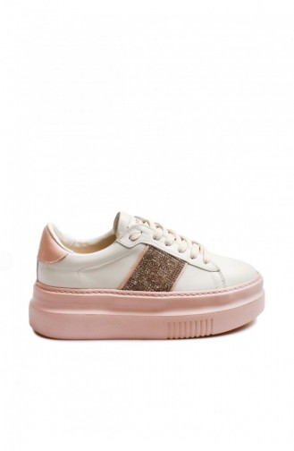  Tägliche Schuhe 009ZA0153.Beyaz pudra