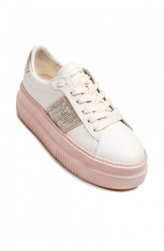  Tägliche Schuhe 009ZA0153.Beyaz pudra