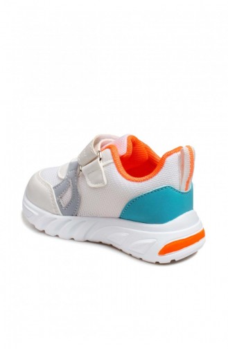 Unisex Çocuk Sneaker Ayakkabı 461Ba105 Beyaz Buz Turkuaz