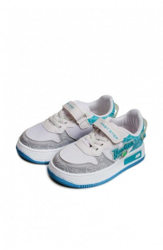 Unisex Çocuk Sneaker Ayakkabı 461Xca3002 Buz Beyaz Turkuaz