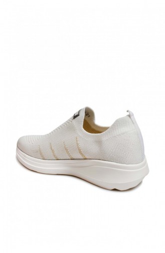 Kadın Sneaker Ayakkabı 517Za5086 Beyaz Altın