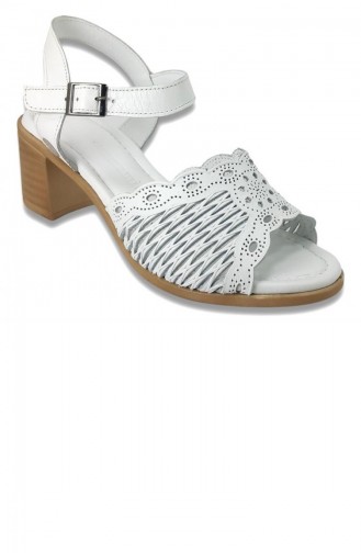 White Summer Sandals 13260