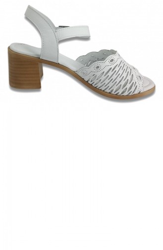 White Summer Sandals 13260