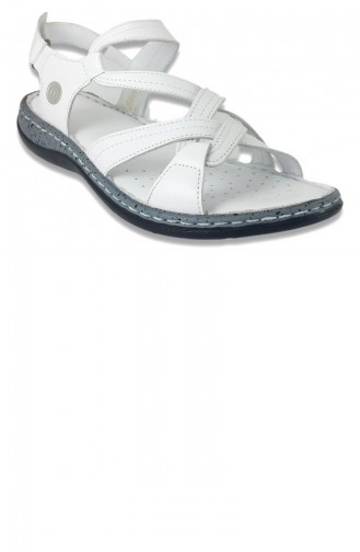 White Summer Sandals 13267